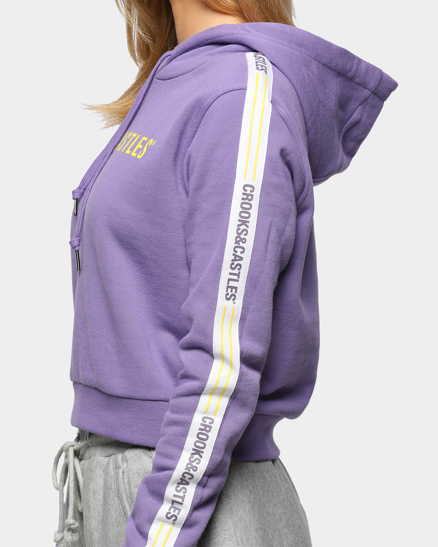 crooks and castles cropped hoodie