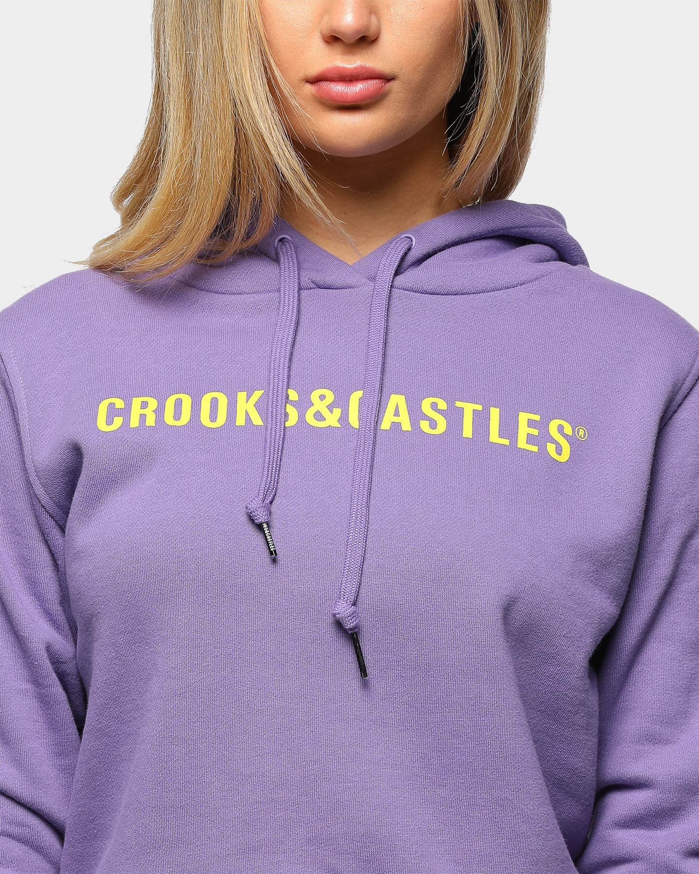 crooks and castles cropped hoodie