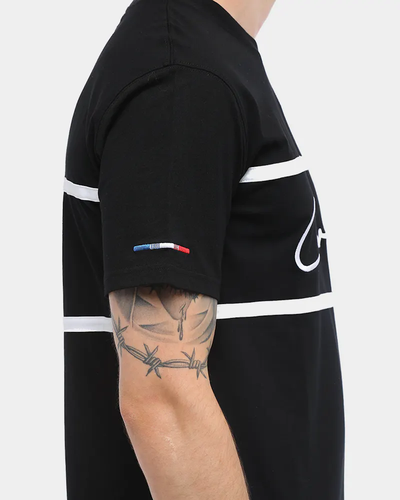 Carré Men's Scripted Classique Short Sleeve T-Shirt Black/White ...