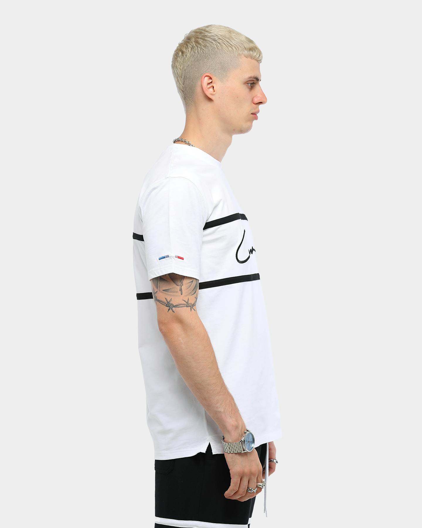 Carré Men's Scripted Classique Short Sleeve T-Shirt White/Black ...