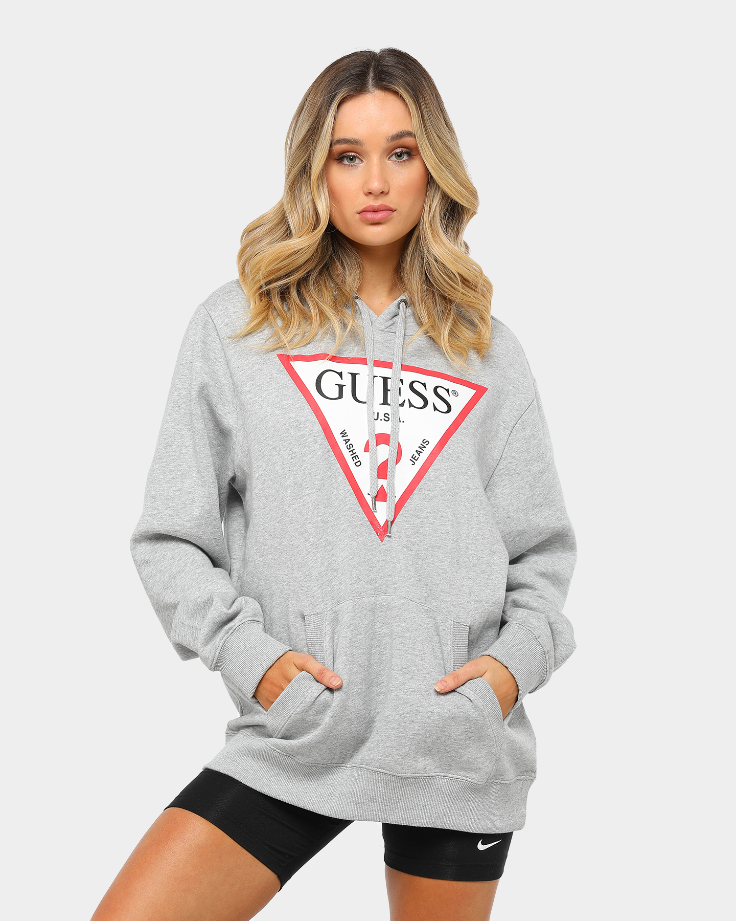 guess logo hoodie