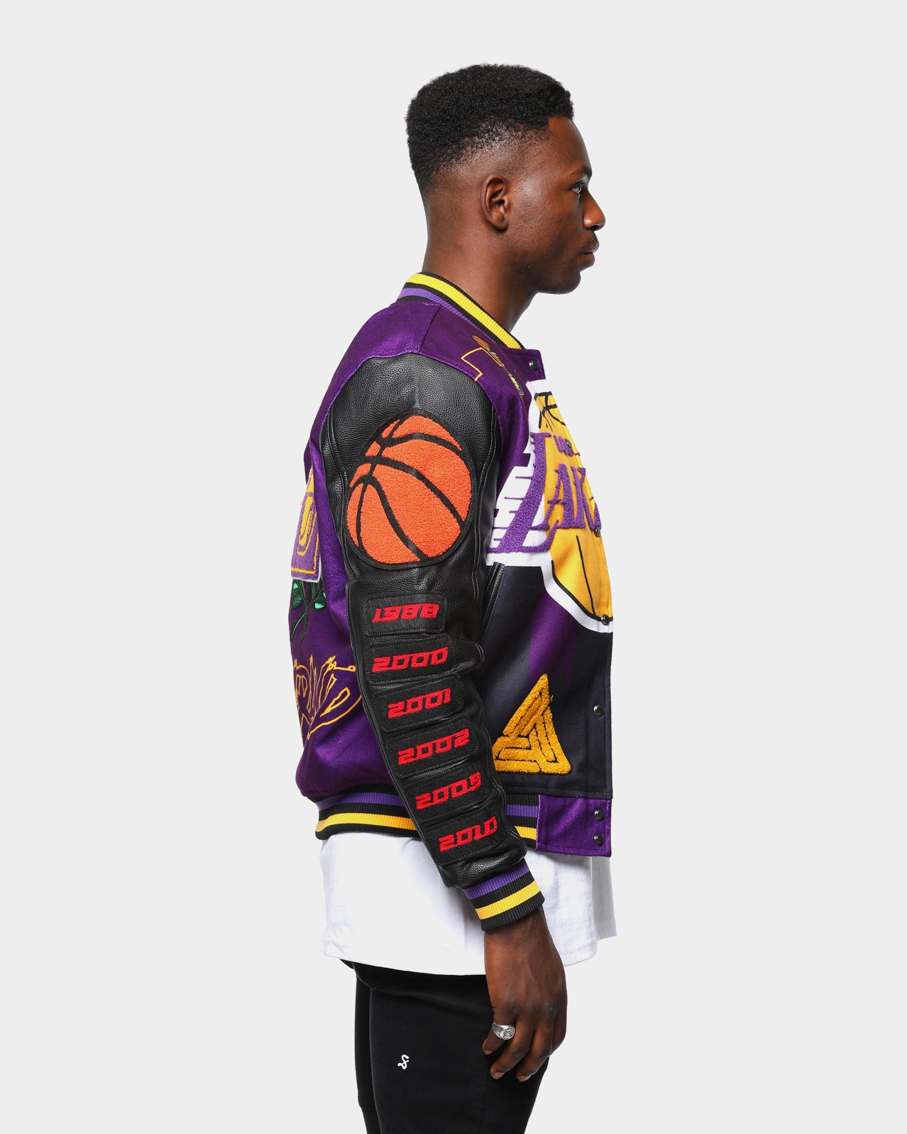 lakers varsity jacket mens