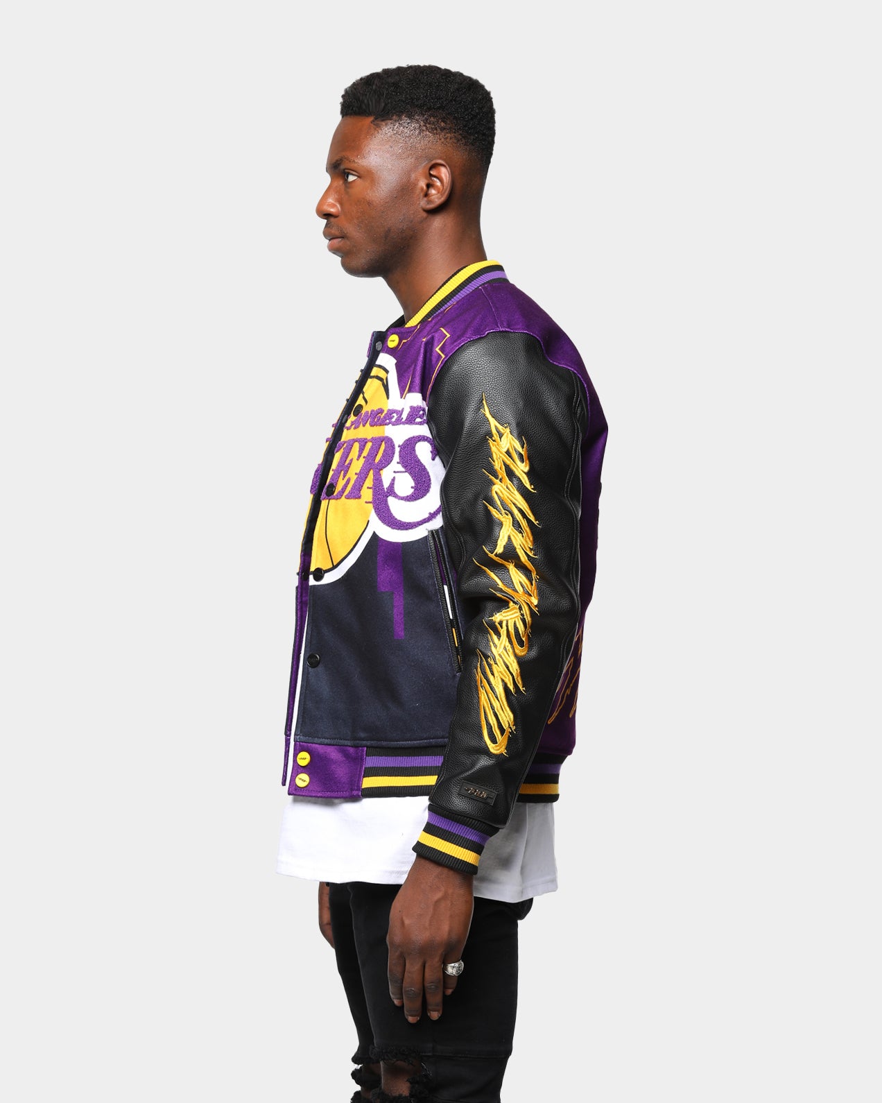 black pyramid lakers jacket