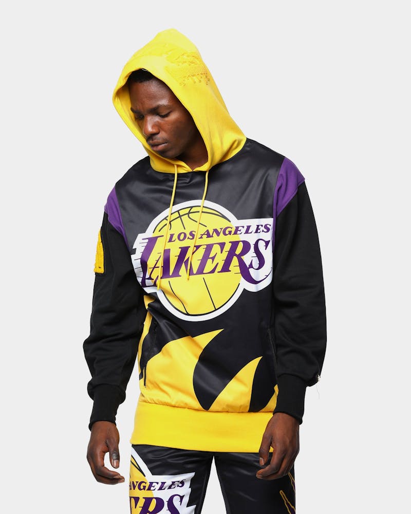 Black Pyramid Men S Los Angeles Lakers Logo Hoodie Yellow Culture Kings Us