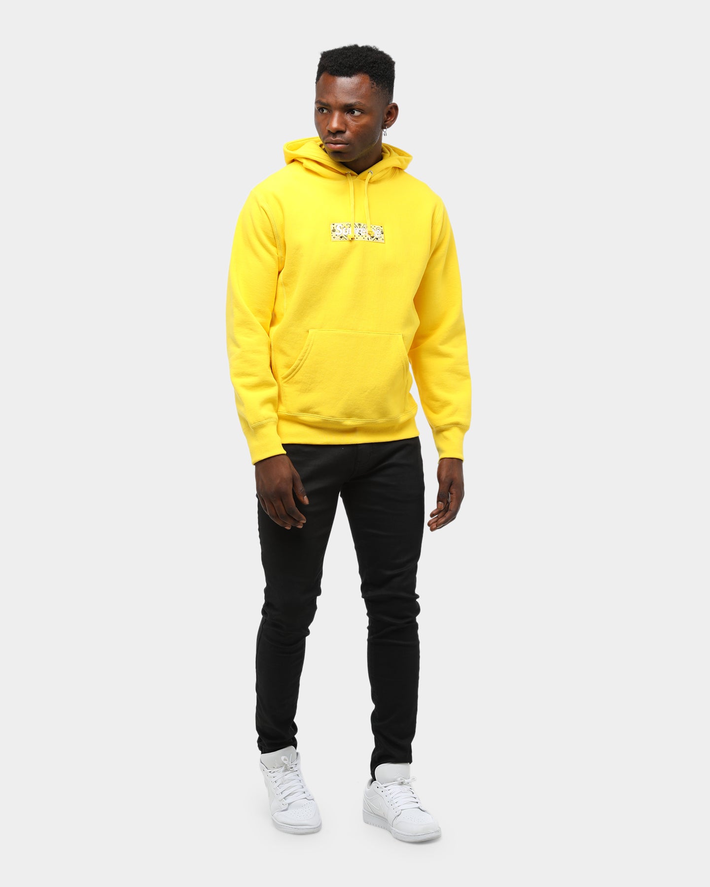 yellow supreme bandana box logo