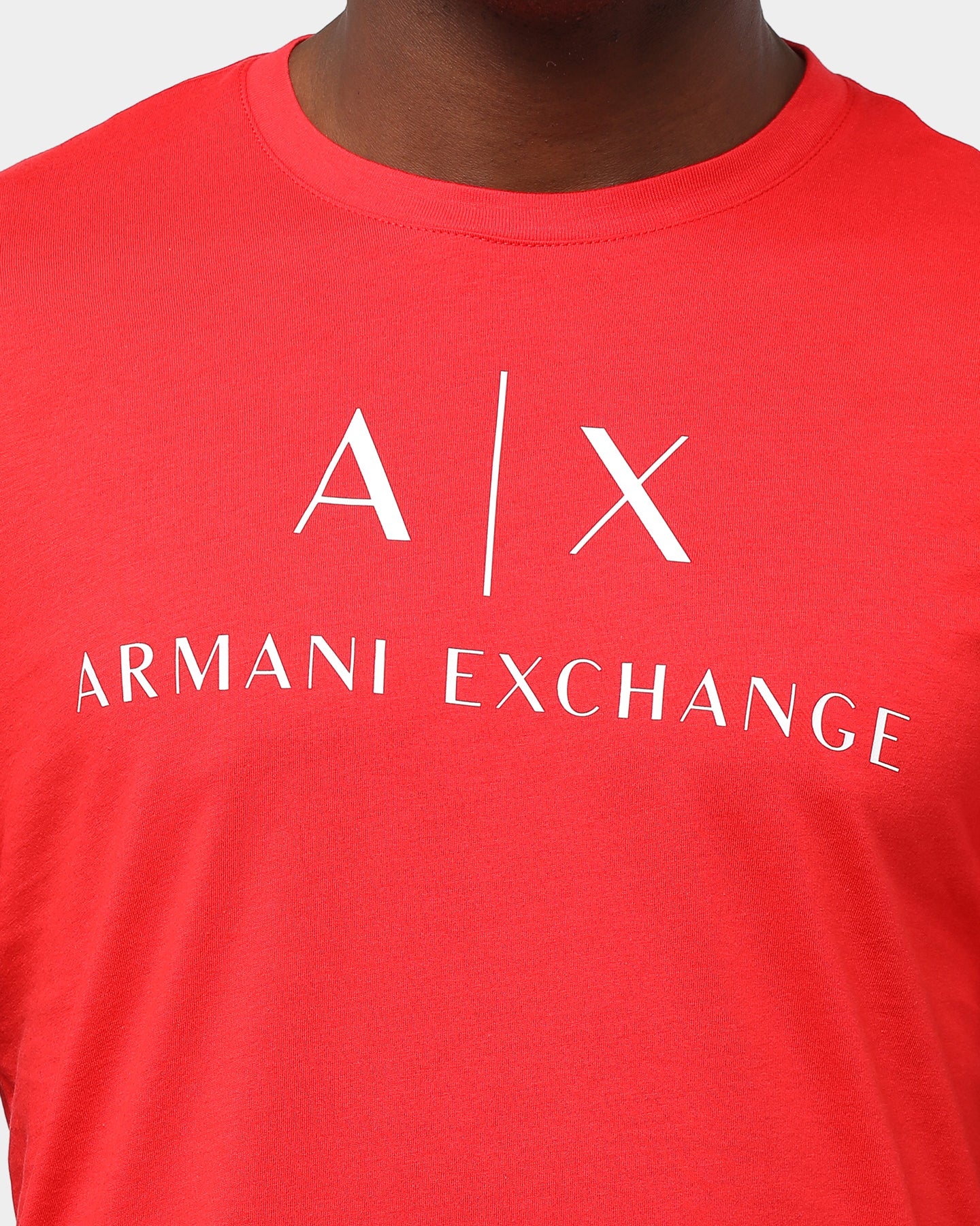 armani t shirt red