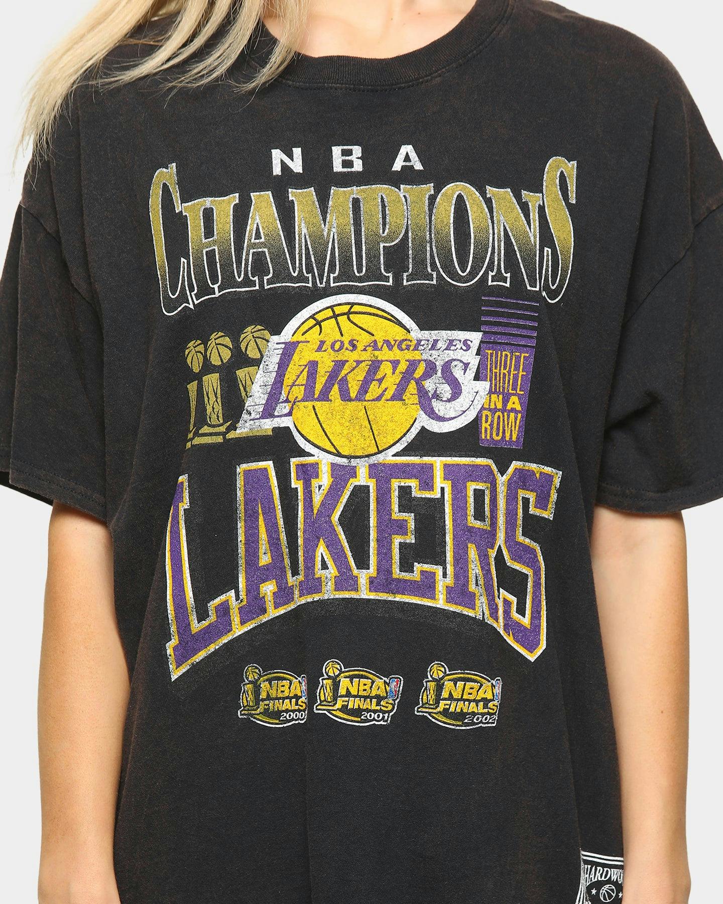 Mitchell Ness Lakers Vintage Champs Short Sleeve T Shirt Black Culture Kings Us
