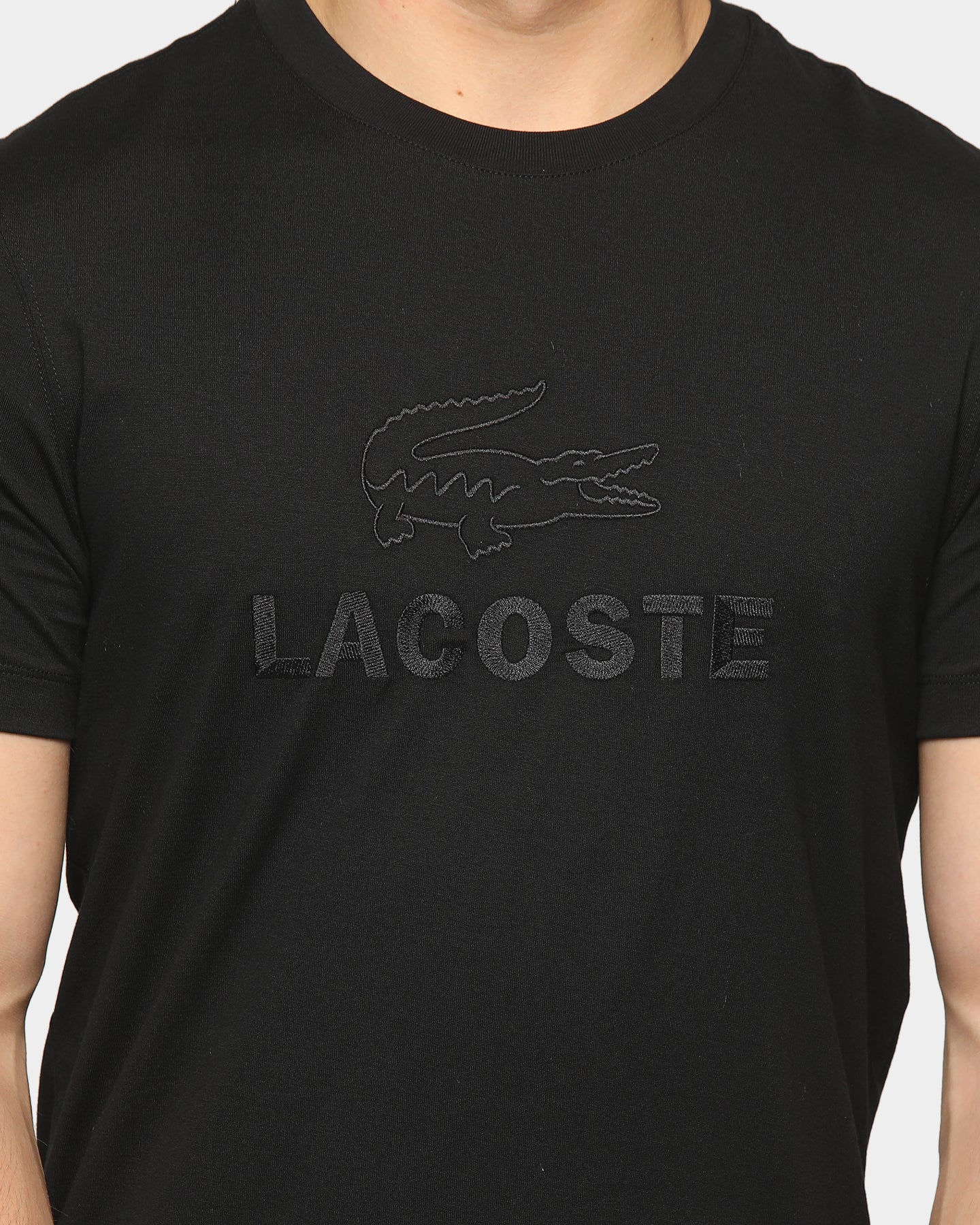 black lacoste tshirt