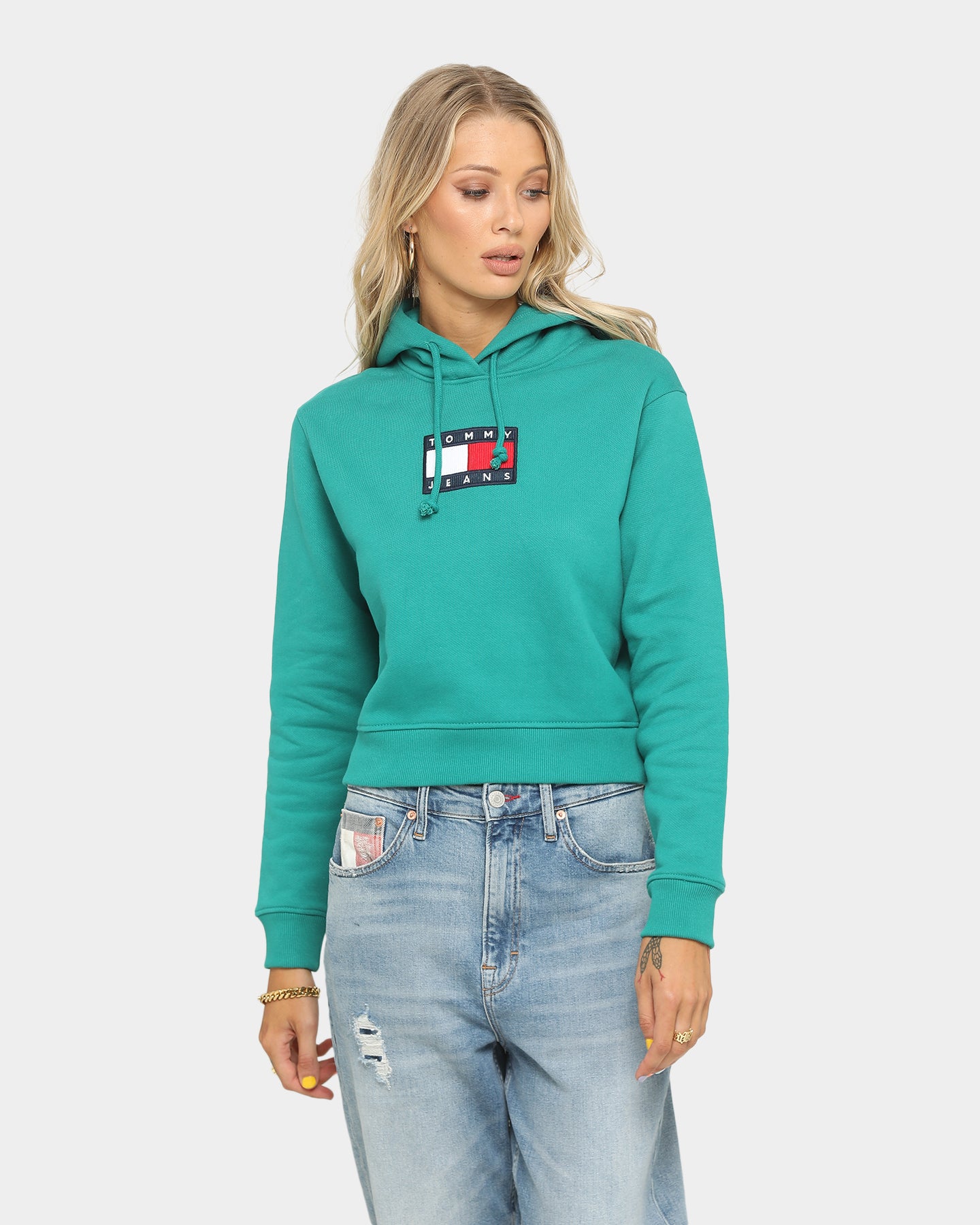 Tommy Flag Hoodie Midwest Green 