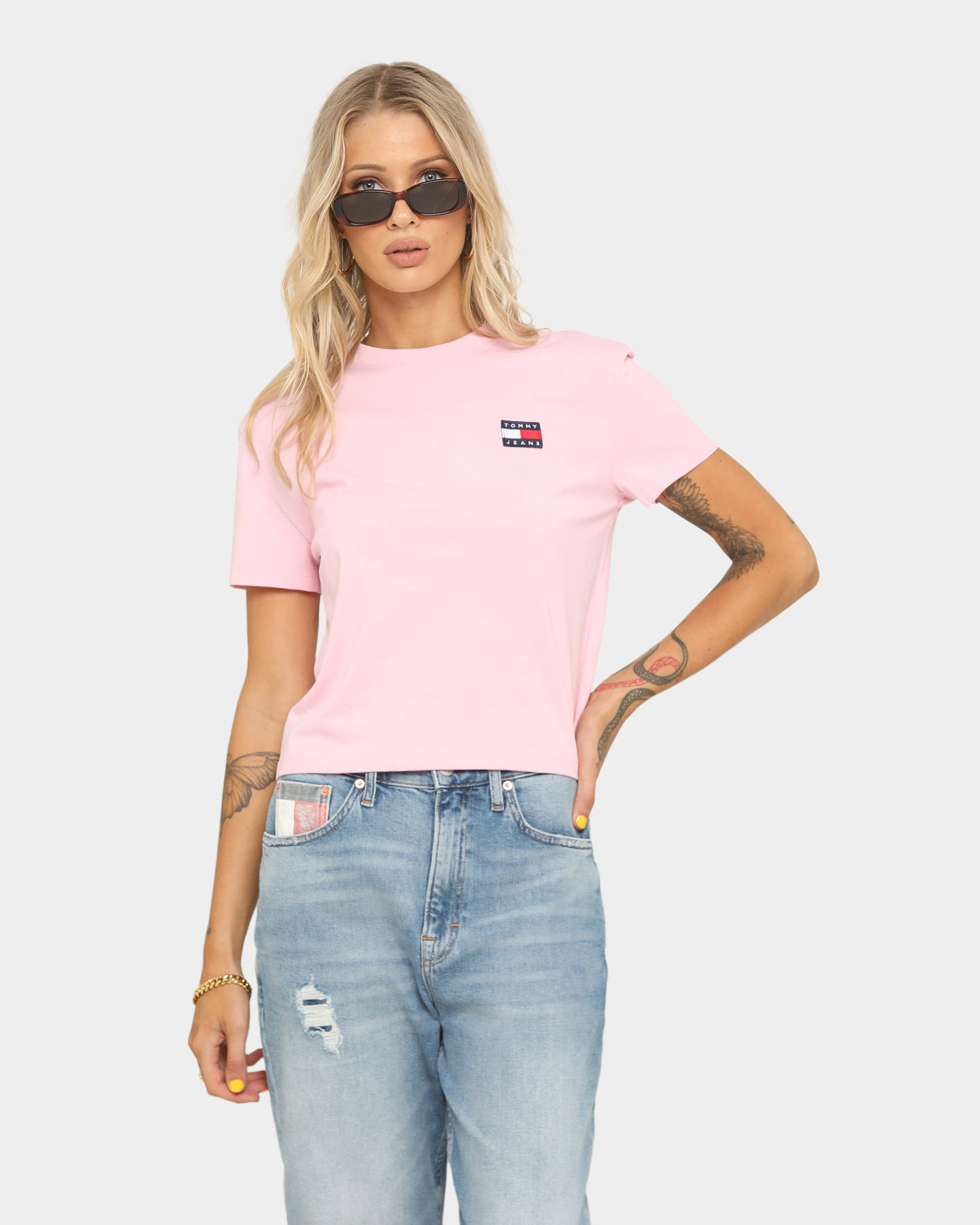 tommy jeans t shirt pink