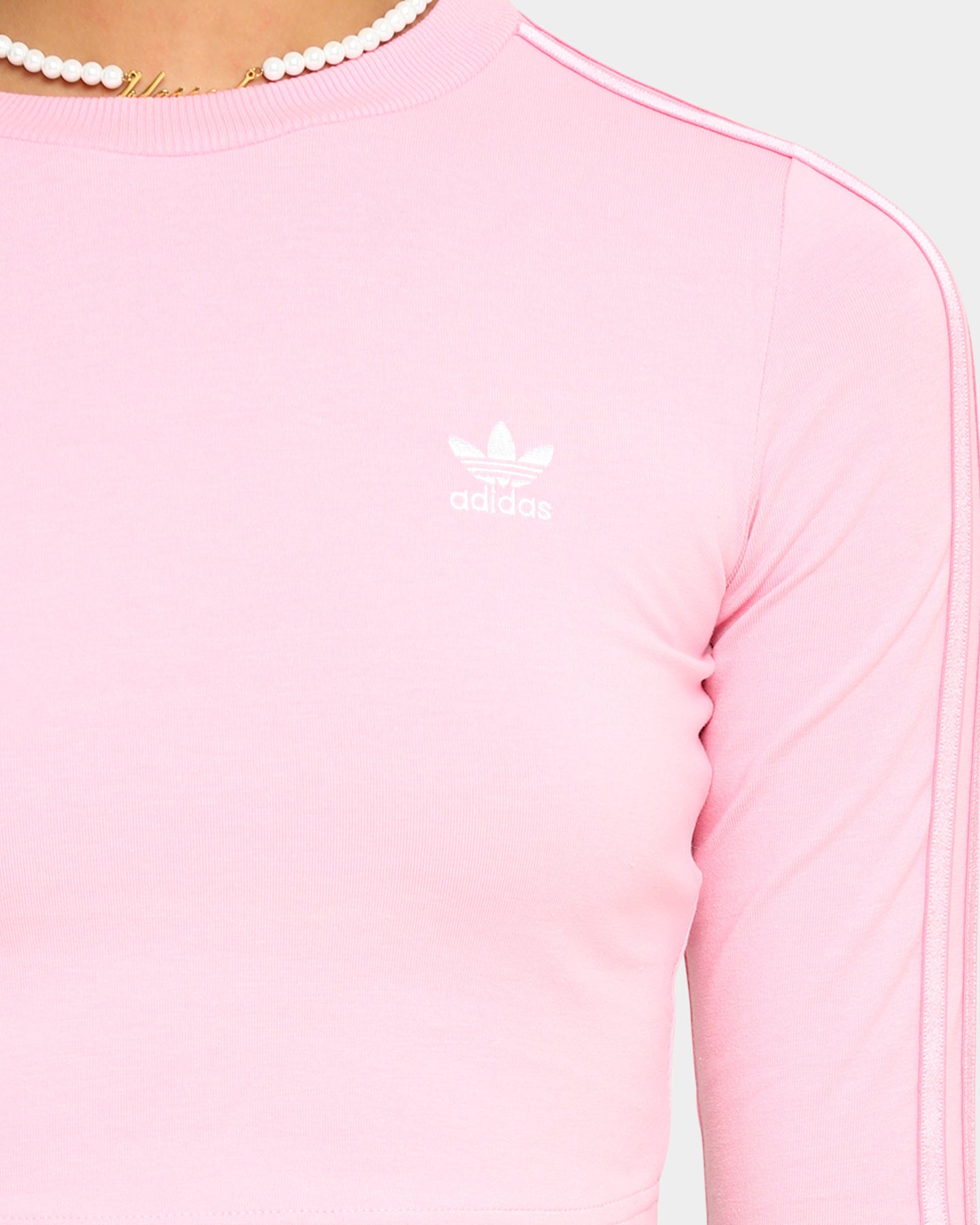 adidas pink long sleeve t shirt