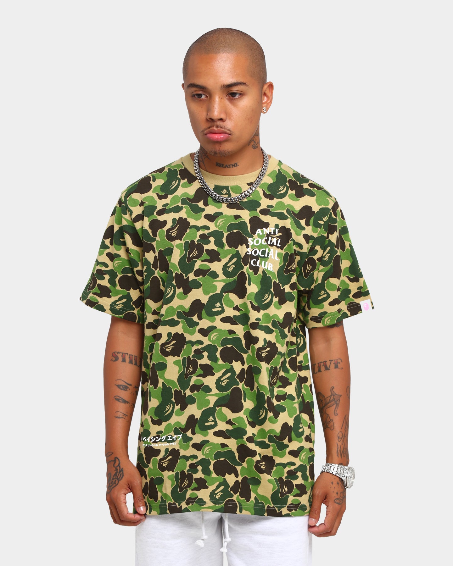 bape camouflage t shirt