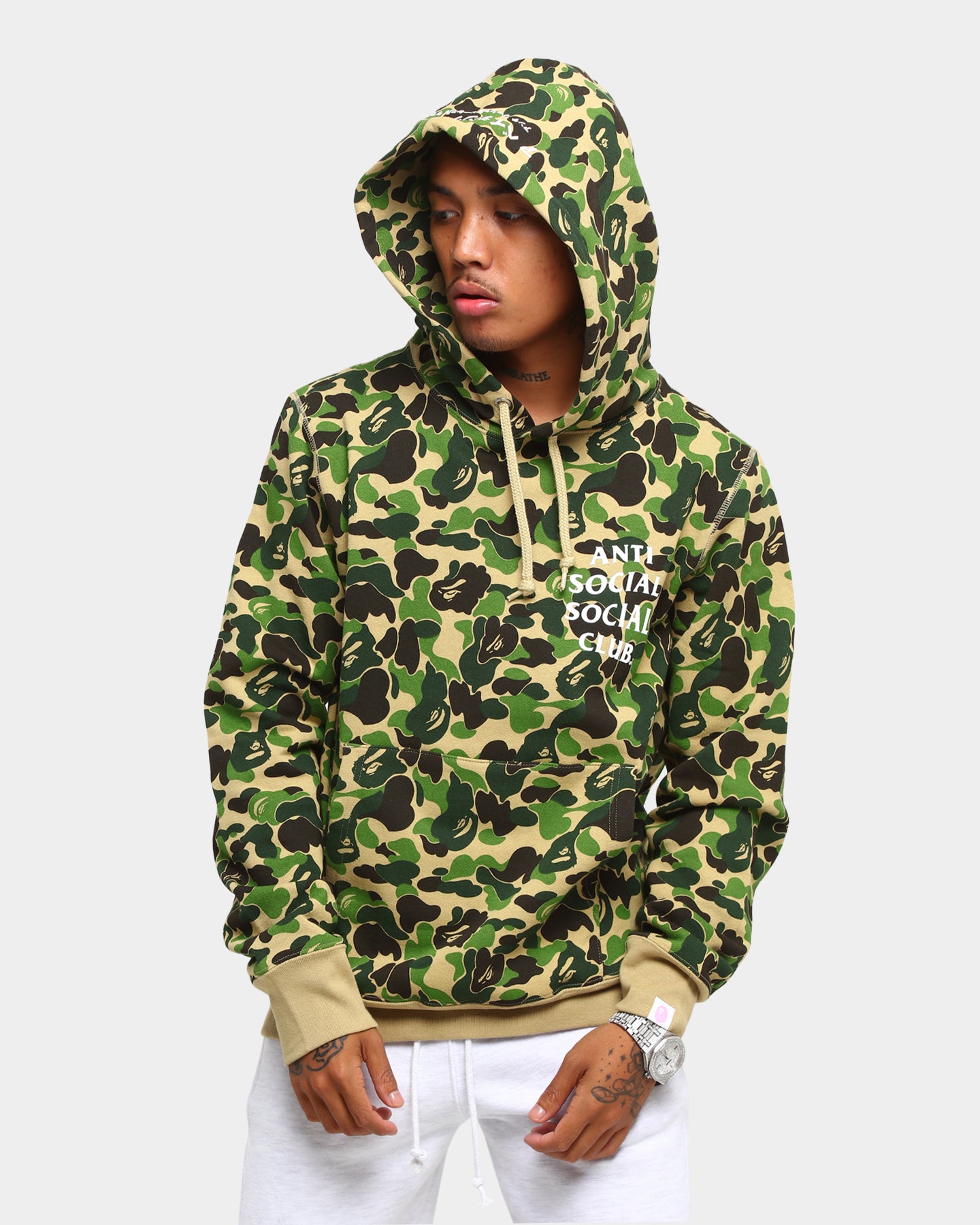 assc hoodie green