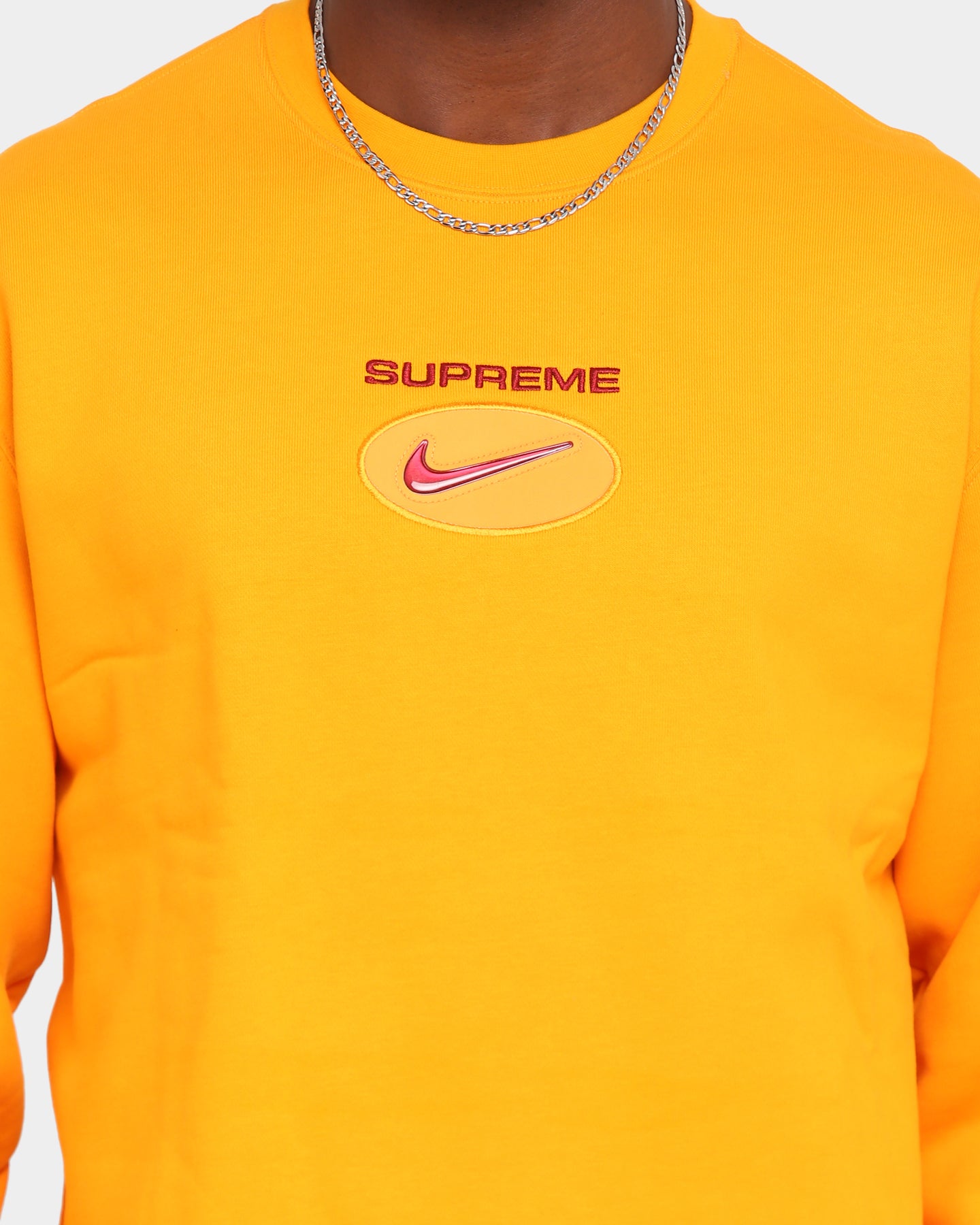 supreme nike jewel crewneck orange