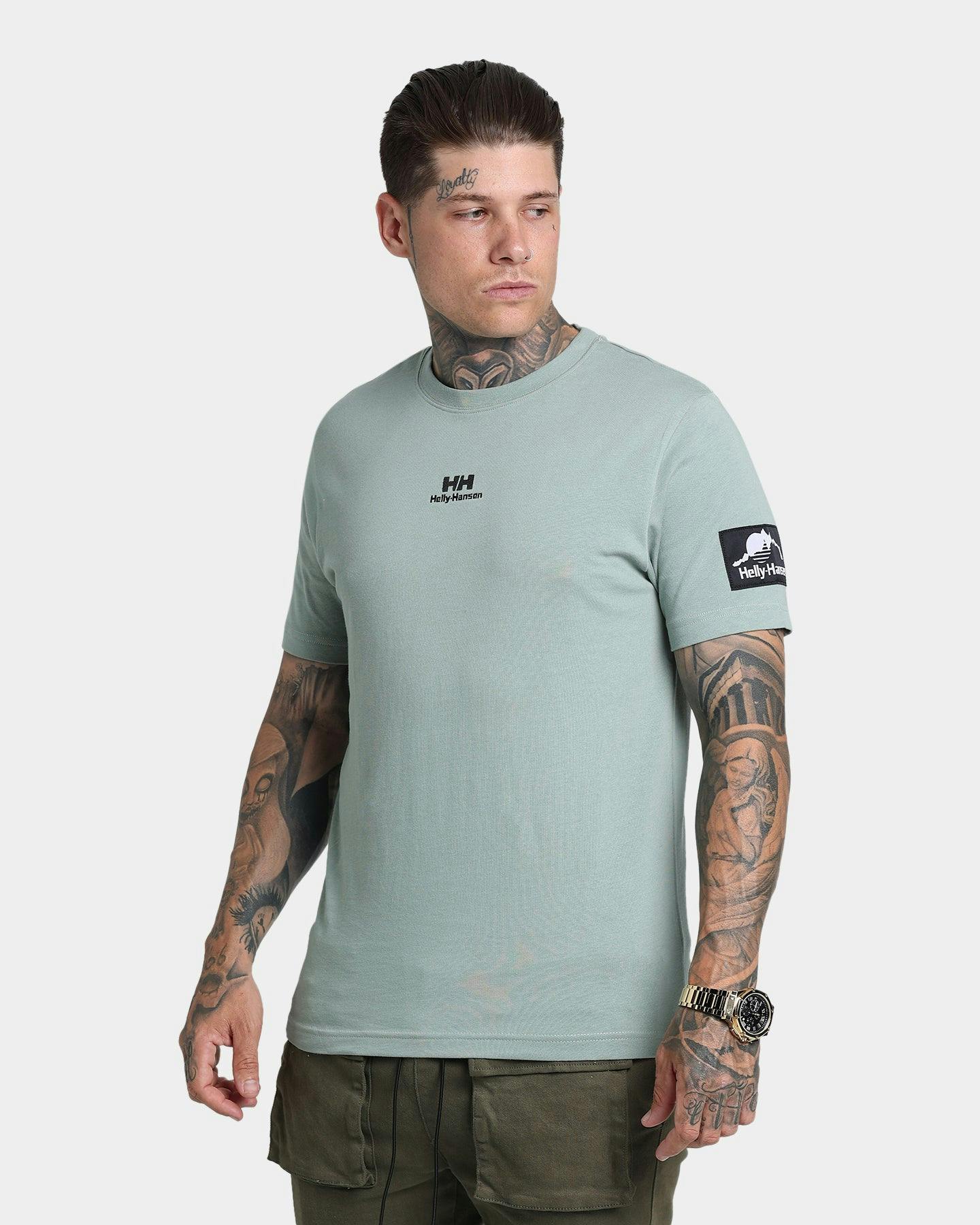 Download Helly Hansen YU Twin Logo T-Shirt 484 Eucalyptus | Culture ...