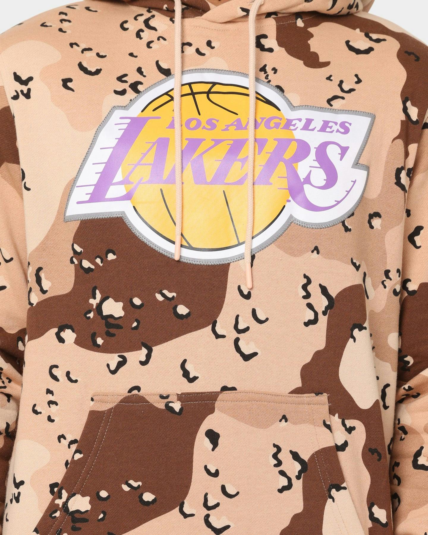 Mitchell & Ness Los Angeles Lakers Camo Reflective Hoodie Sand Camo