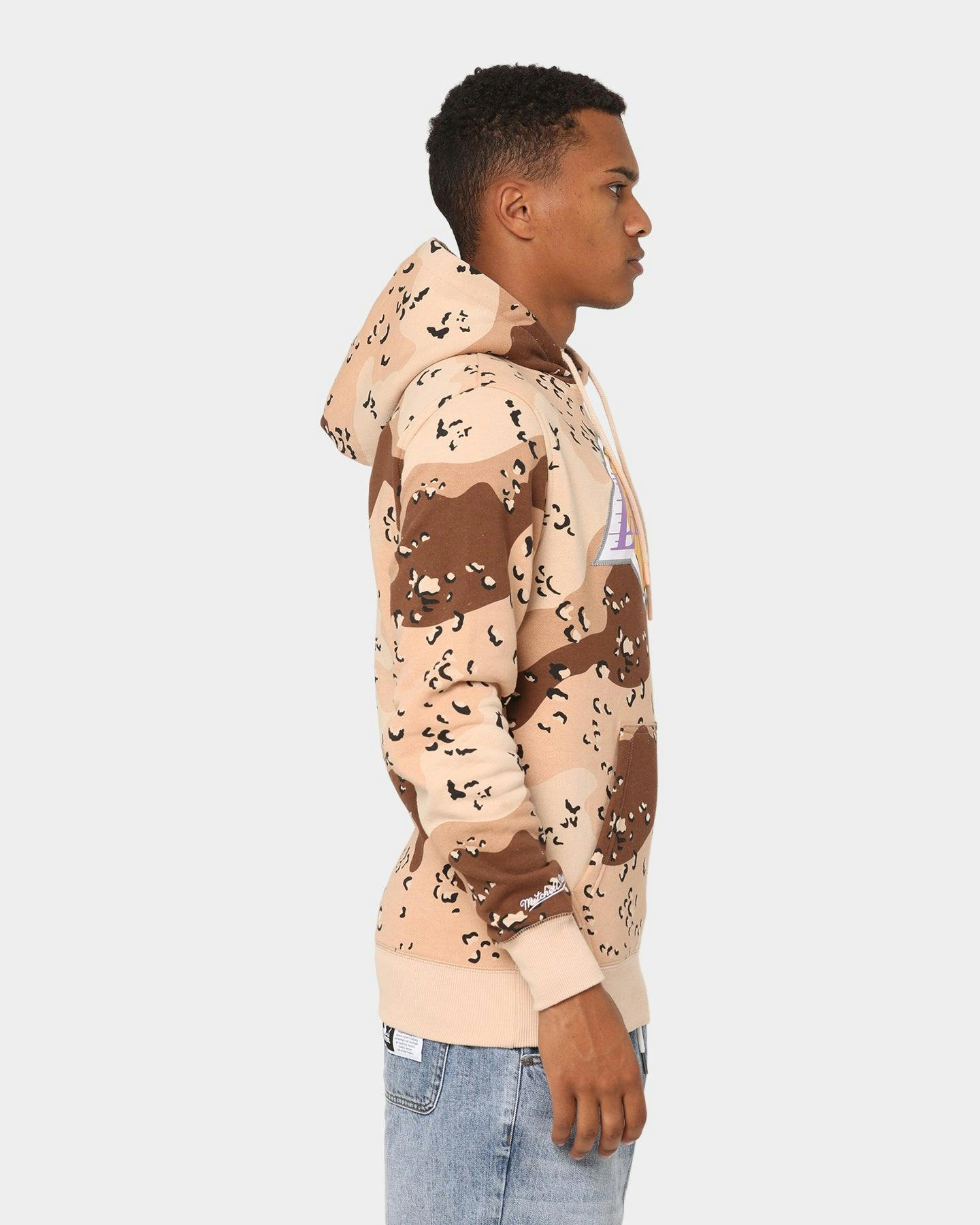 Mitchell & Ness Los Angeles Lakers Camo Reflective Hoodie Sand Camo