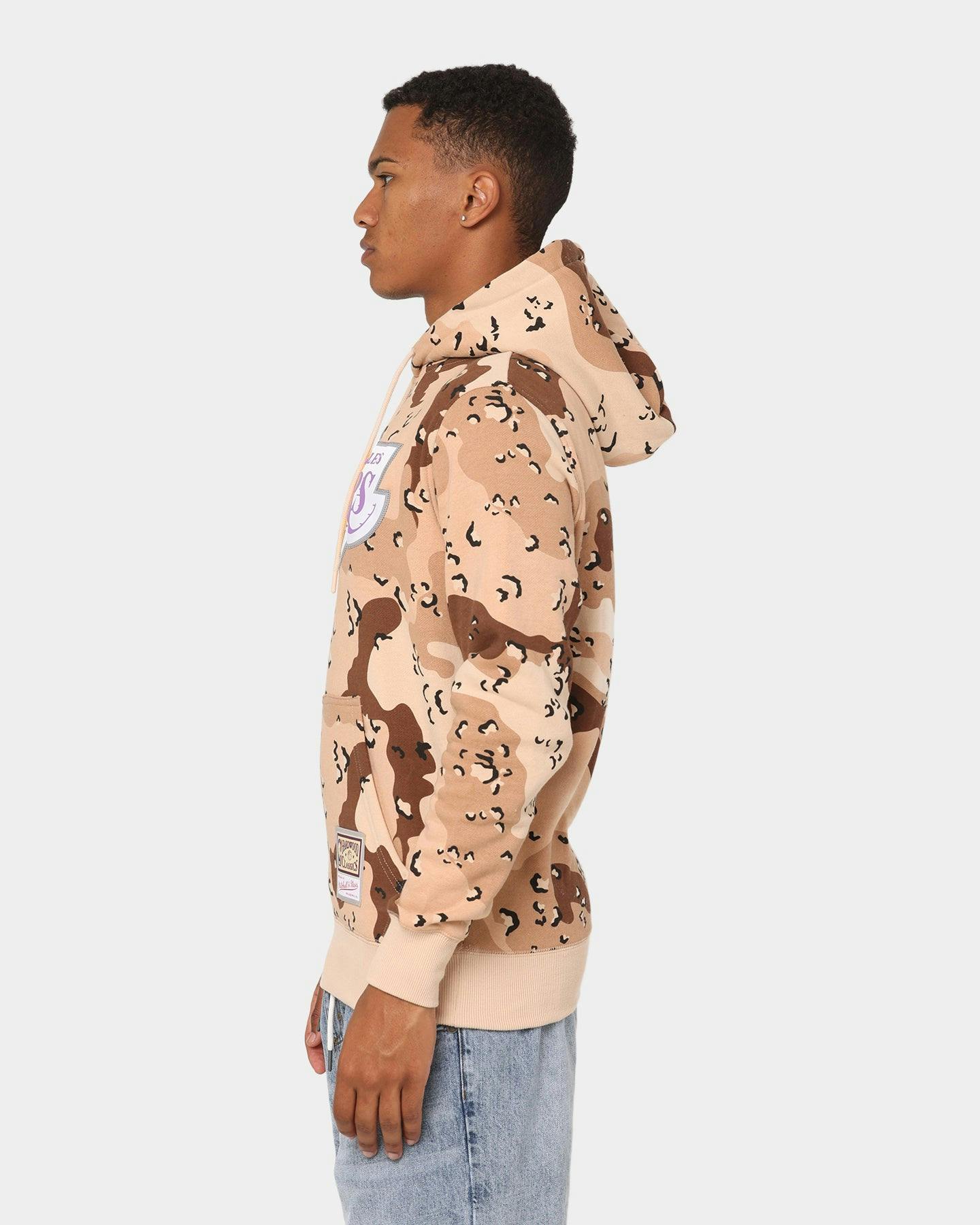 Mitchell & Ness Los Angeles Lakers Camo Reflective Hoodie Sand Camo