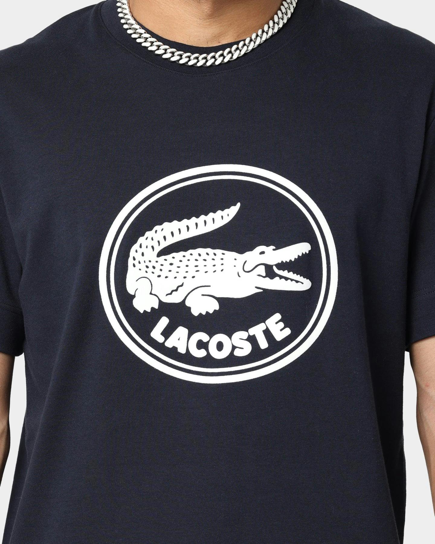 Lacoste Flocked Logo T-Shirt Abysm