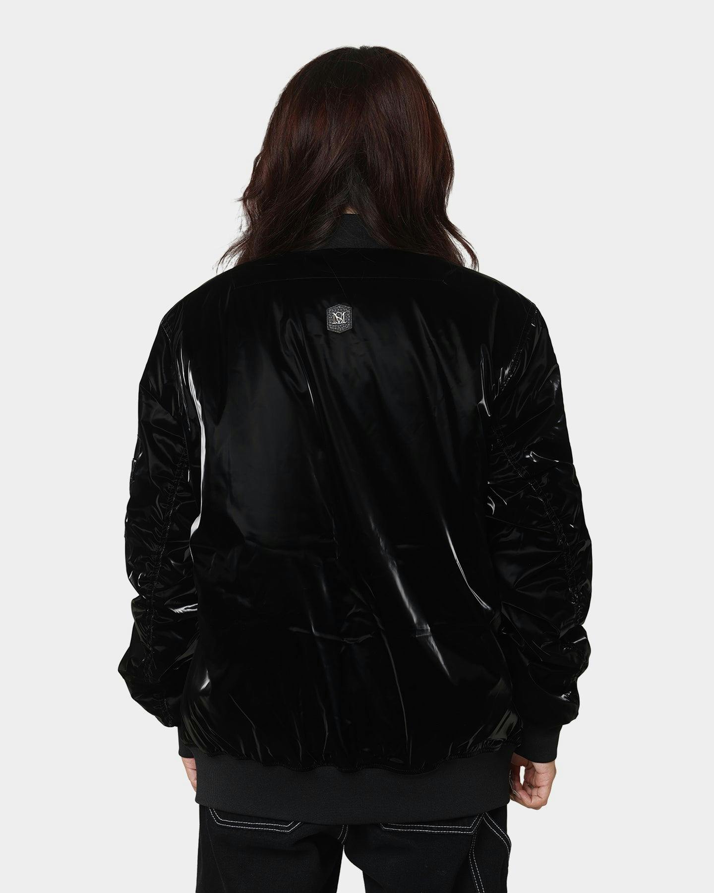 Saint Morta Gloss Bomber Jacket Black