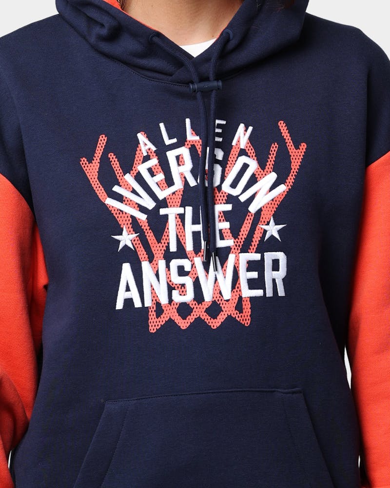 Reebok Iverson Basketball Fleece Hoodie Vector Navy thumbnail - 2