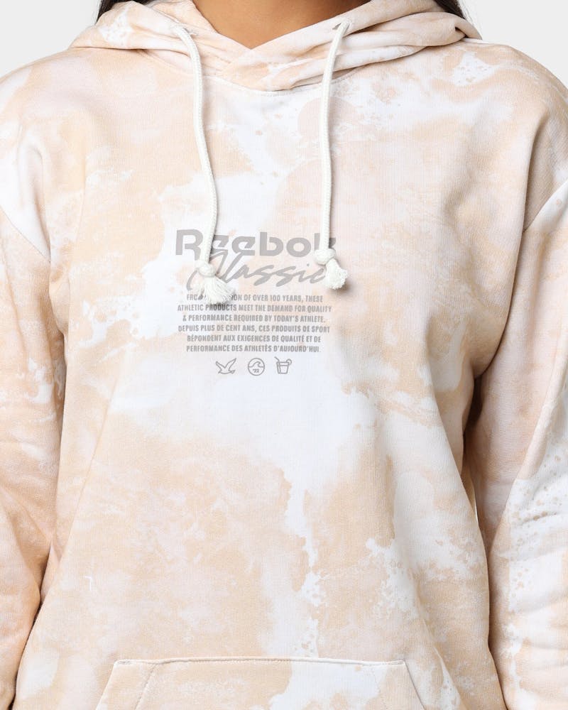 Reebok Classics Allover Print Hoodie Stucco thumbnail - 2