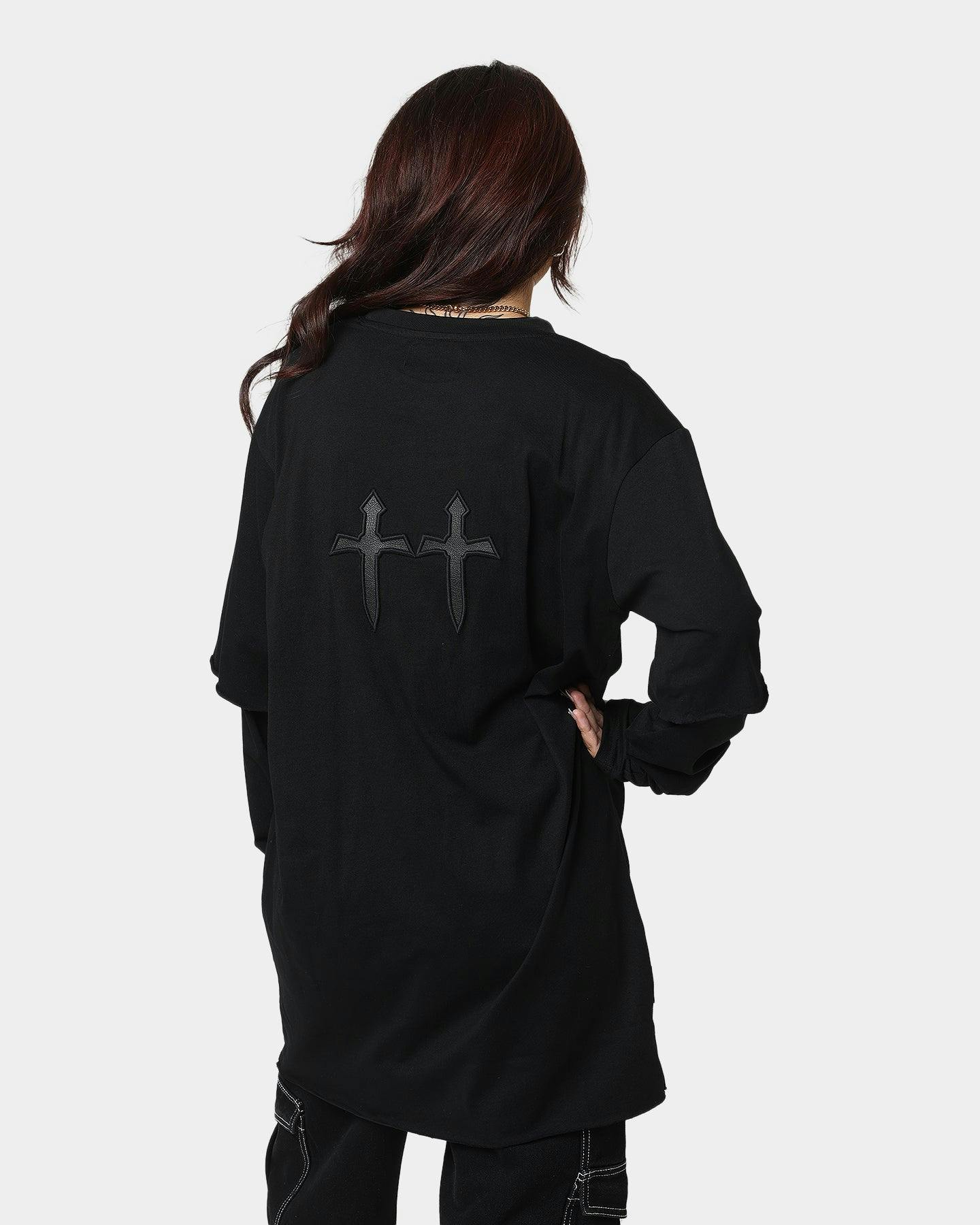 Saint Morta Jail Layered Long Sleeve T-Shirt Black/Black