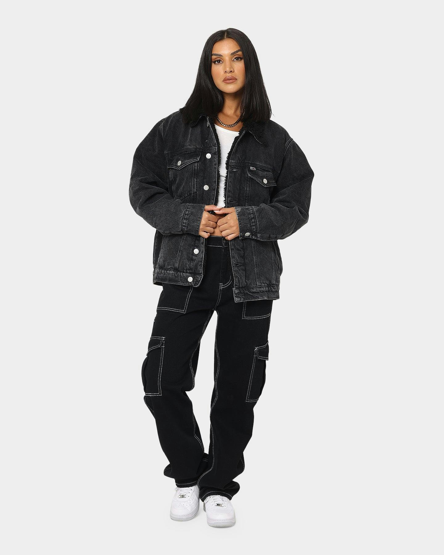 Tommy Jeans Oversized SherpaJacket Denim Black