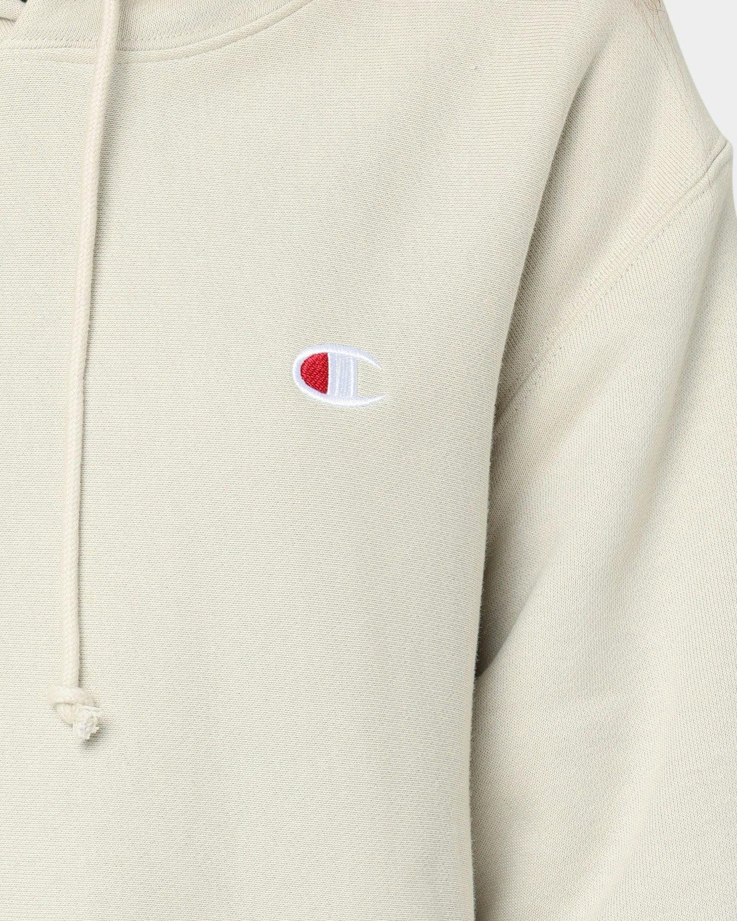 Champion Reverse Weave Small C Hoodie Pebblestone