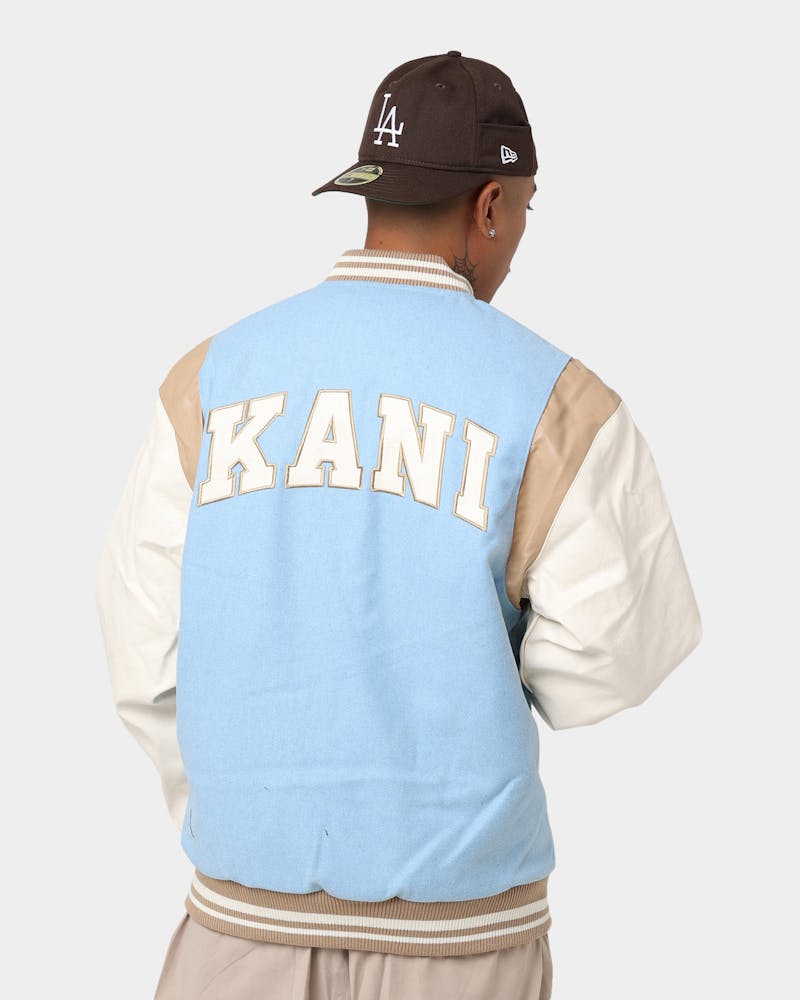 Karl Kani OG Colour Block College Jacket Light Blue thumbnail - 1