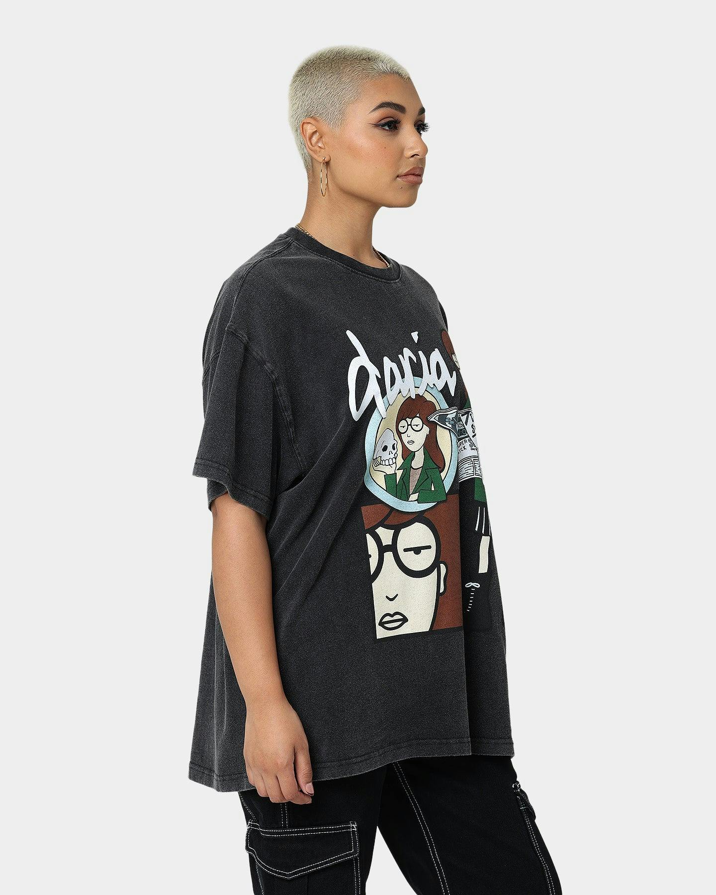 American Thrift X Daria Daria Premium Vintage T-Shirt Vintage Black