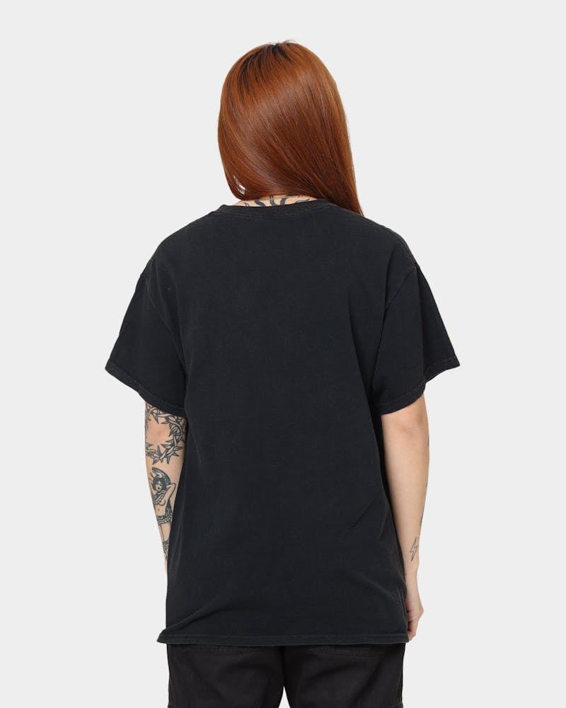 Goat Crew Flower Skull Vintage T-Shirt Black Wash thumbnail - 3