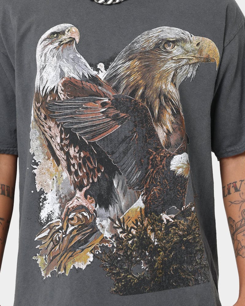 American Thrift OG Eagles T-Shirt Off Black