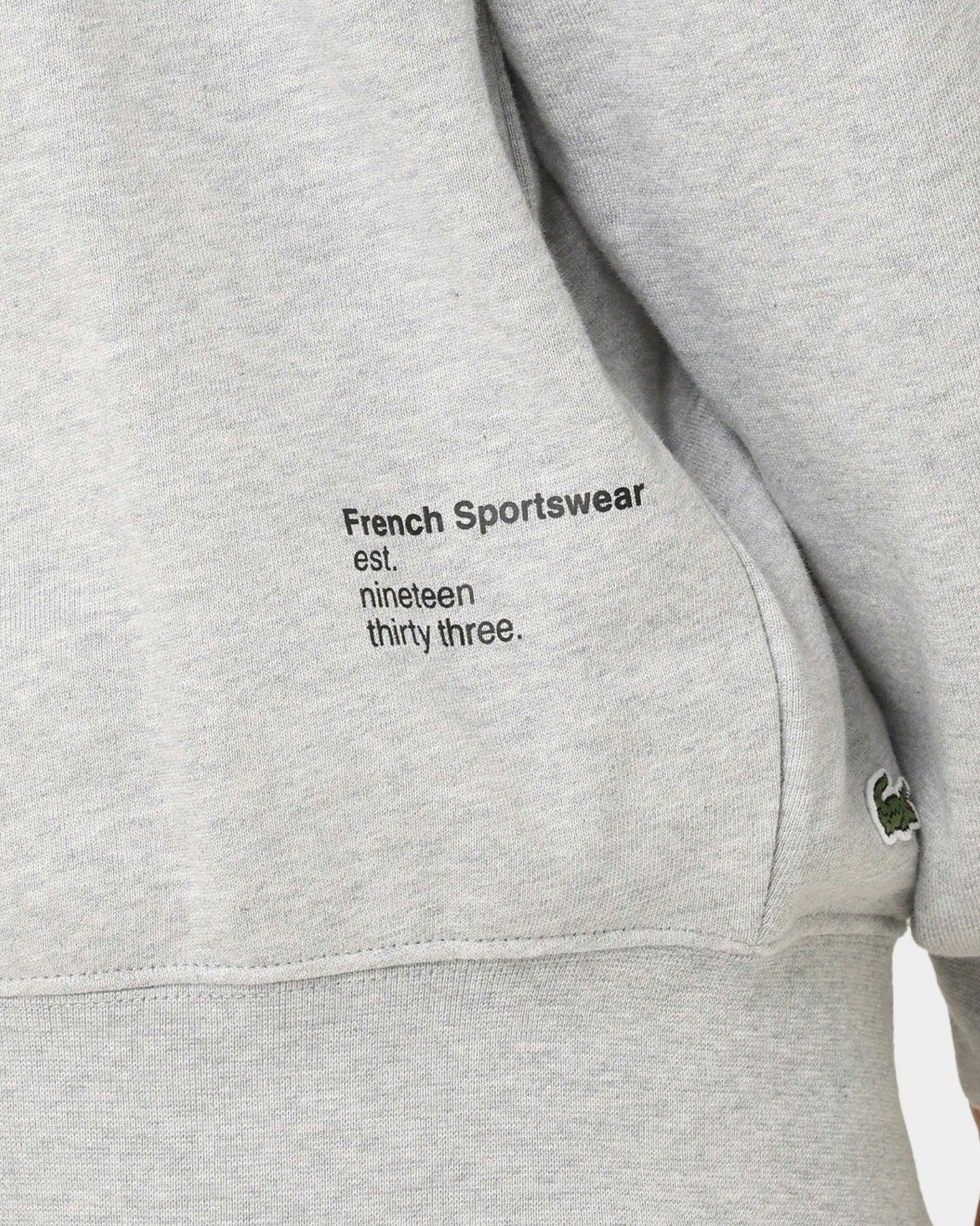 Lacoste Soft Branding Hoodie Silver Chine