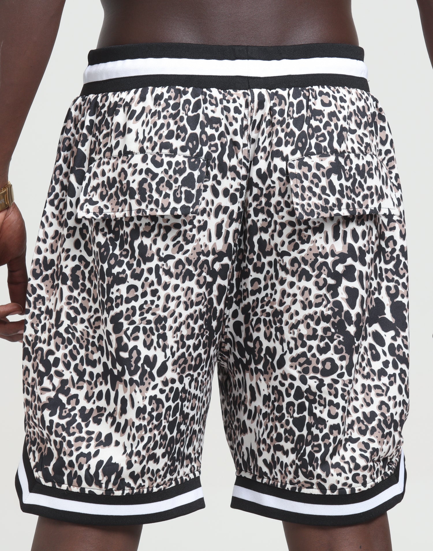 leopard print basketball shorts