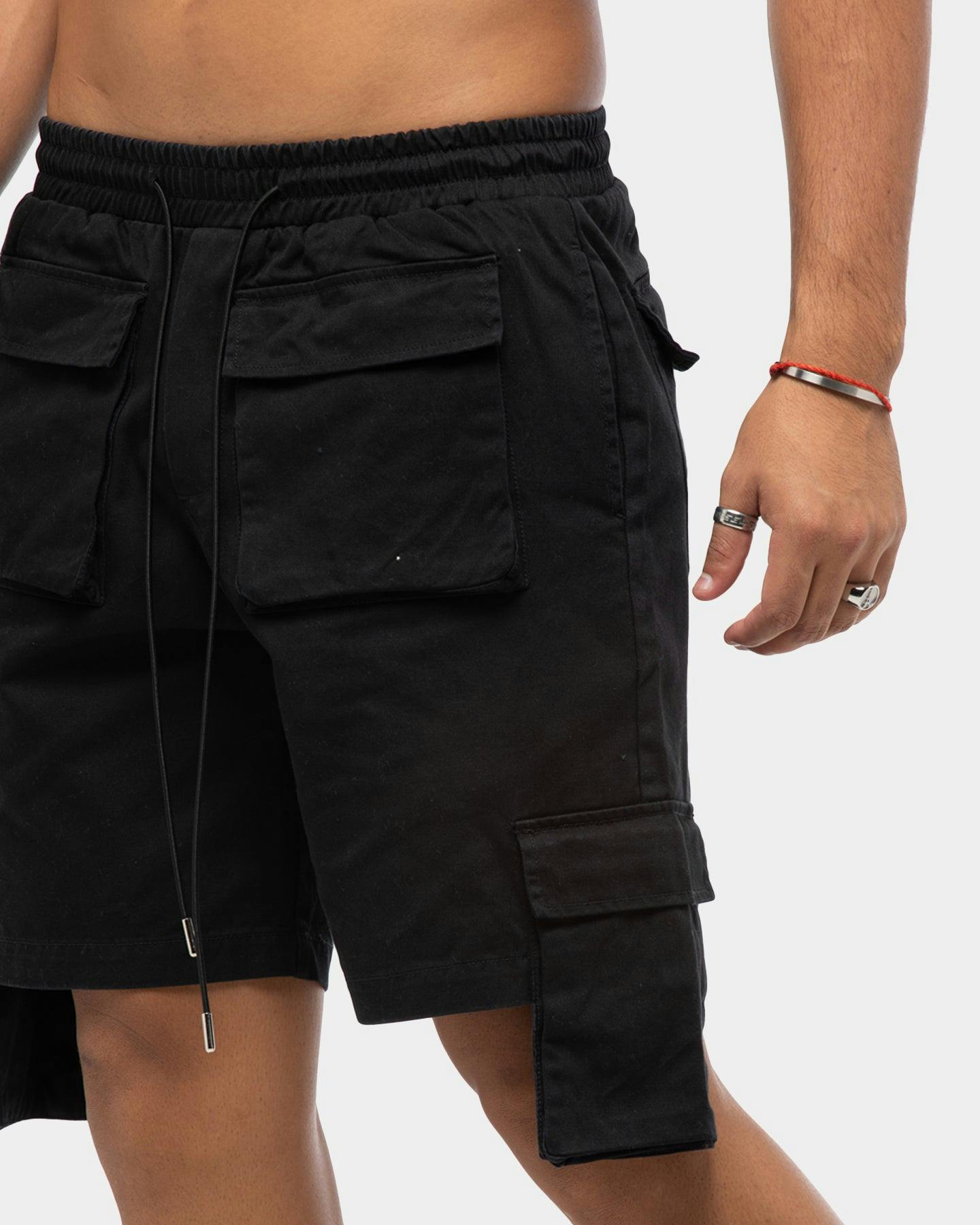 ENES Kraven Cargo Shorts Black | Culture Kings US