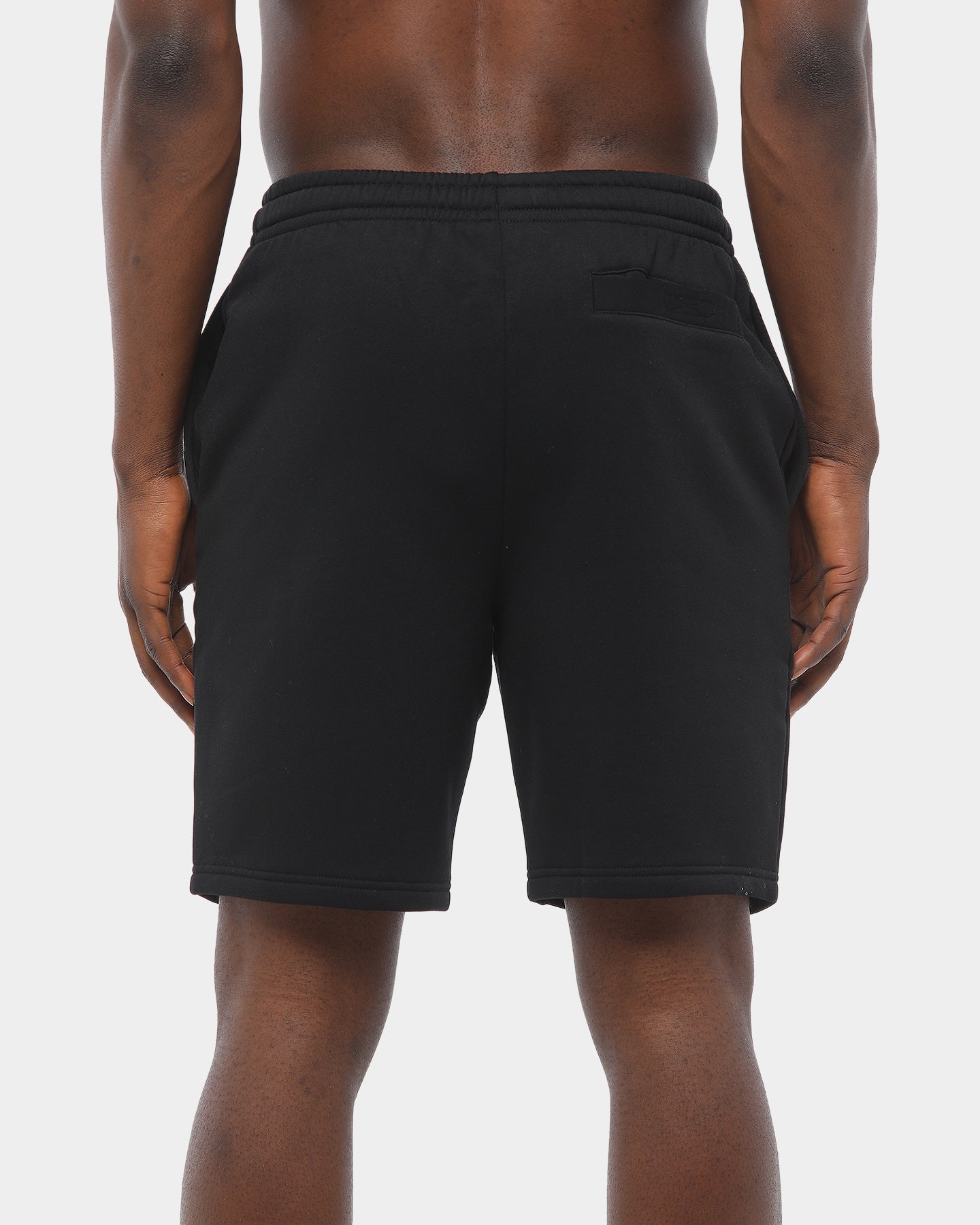 black lacoste fleece shorts