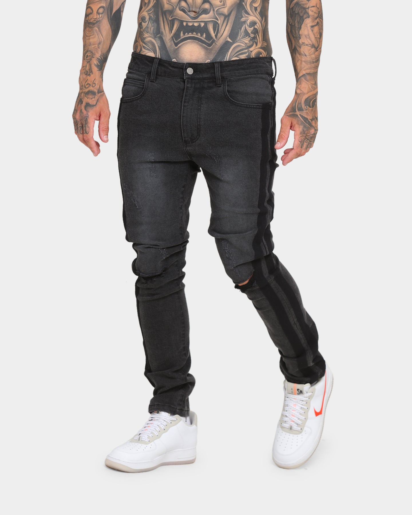 mens track denim