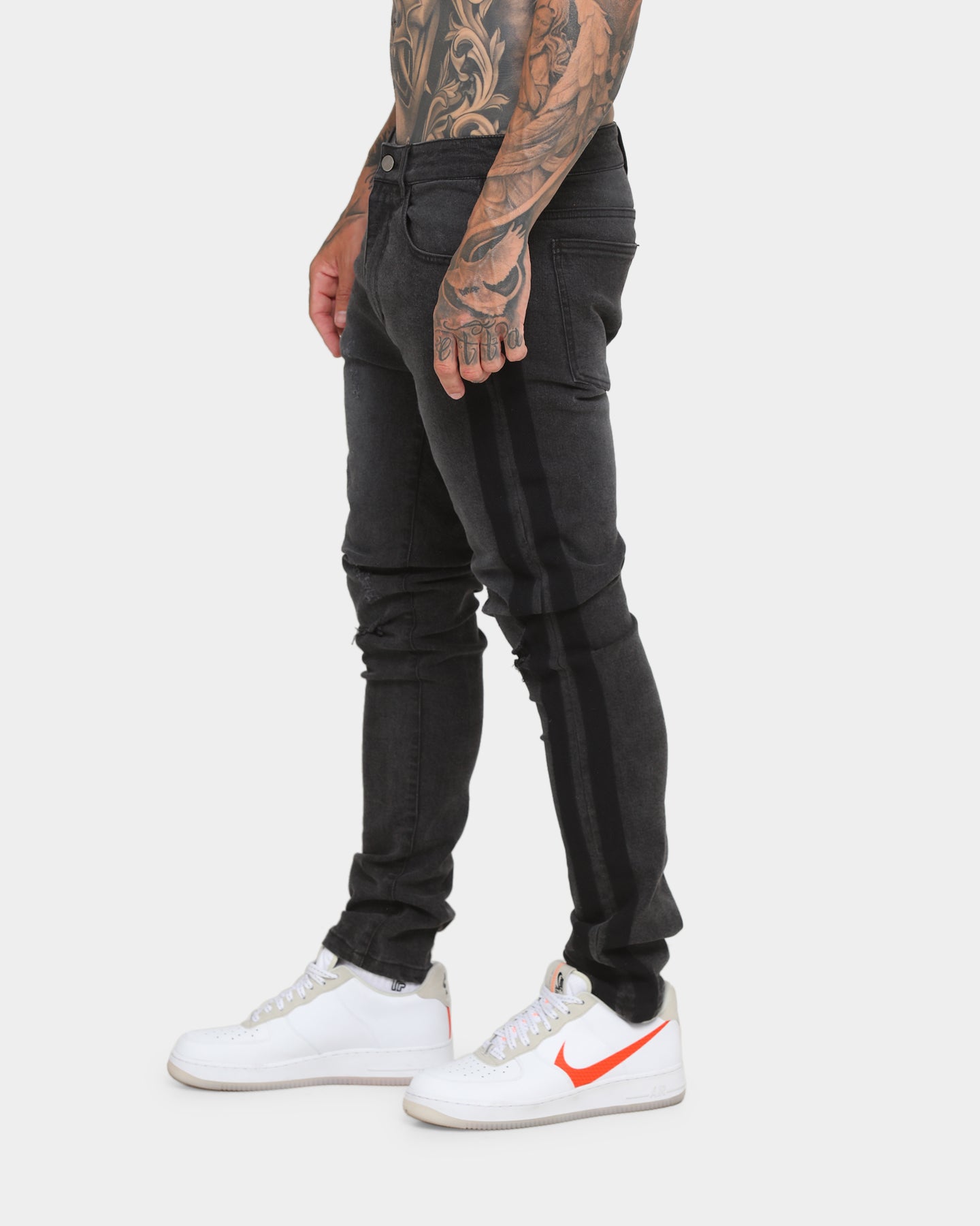 mens track denim