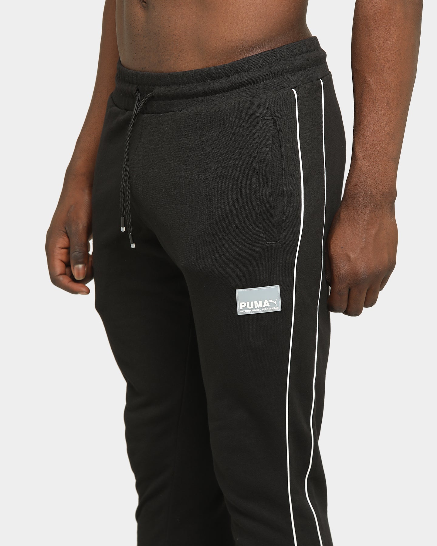 puma track pants black