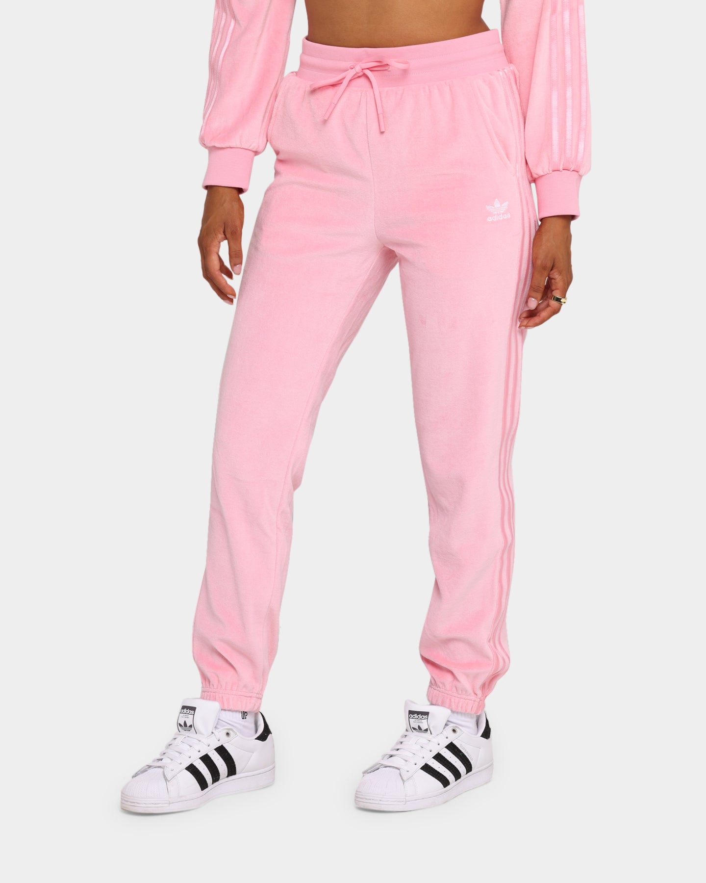 light pink adidas joggers