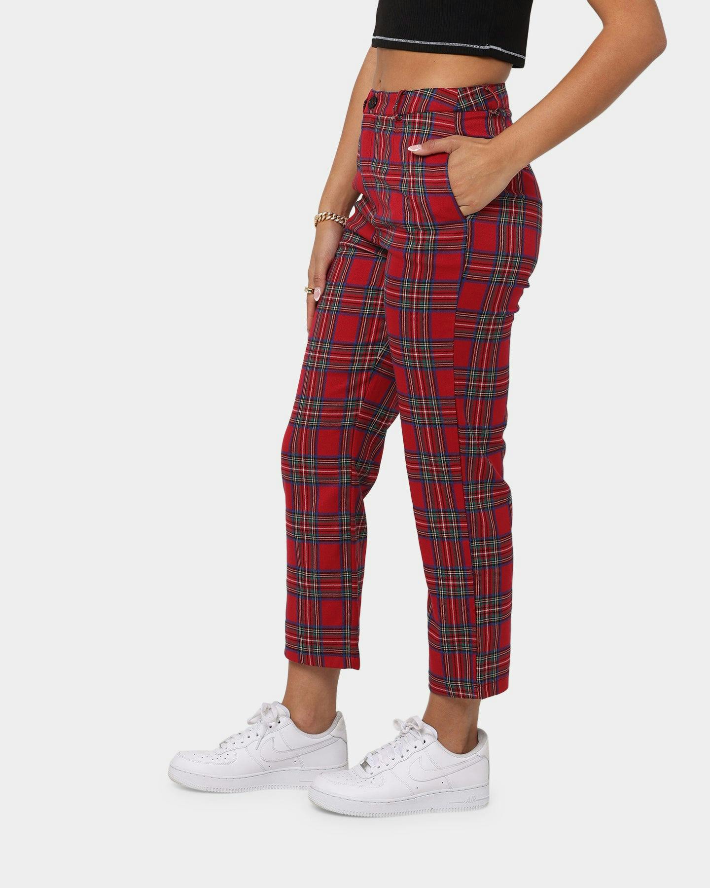 XXIII Women's Shary Tartan Pant Red | Culture Kings US