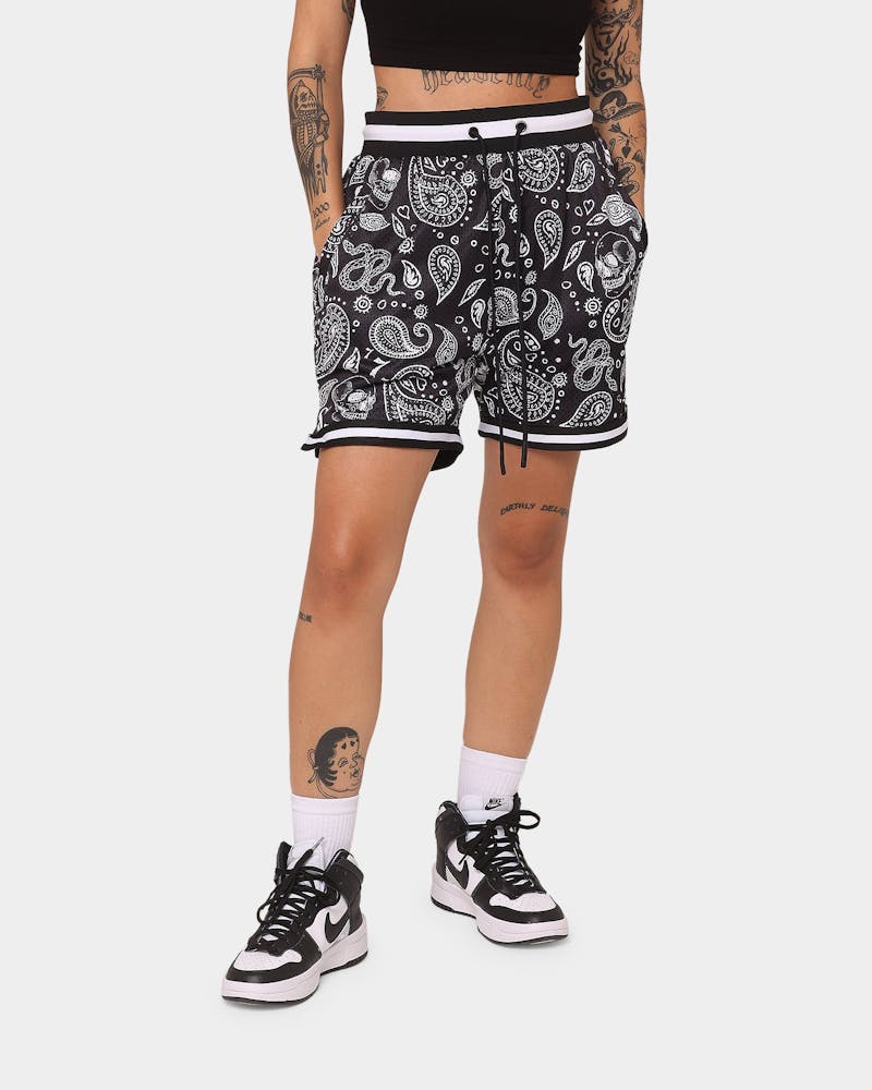 Saint Morta Paisley Olympus Ball Shorts Black/White thumbnail - 1