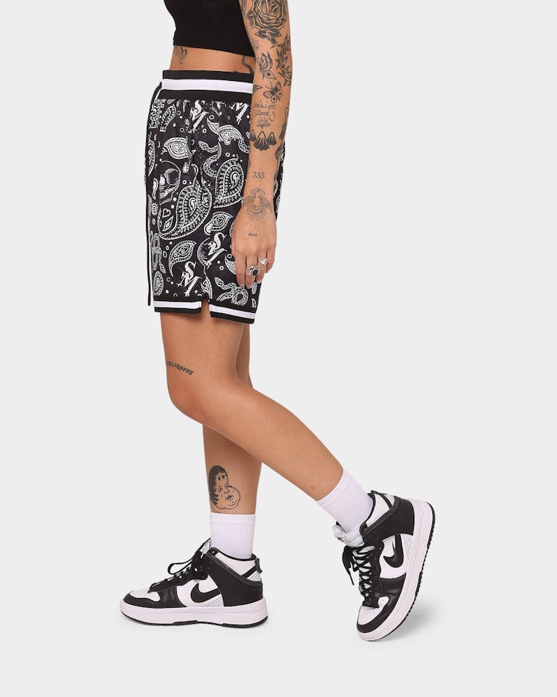 Saint Morta Paisley Olympus Ball Shorts Black/White thumbnail - 6