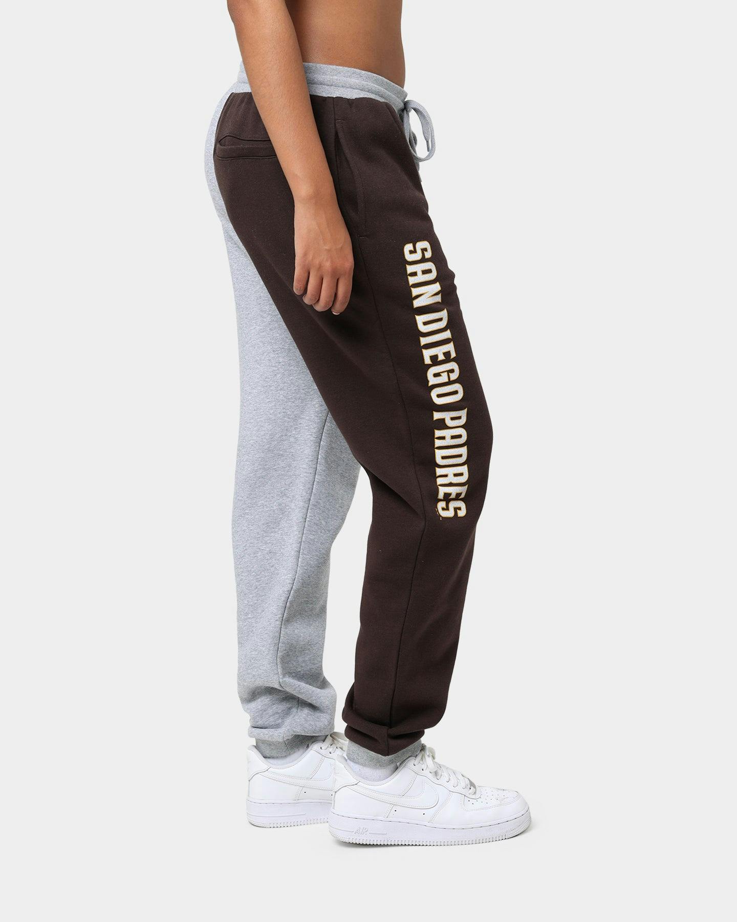 Majestic Athletic San Diego Padres All Team Champs Track Pants Yellow/Grey Marle