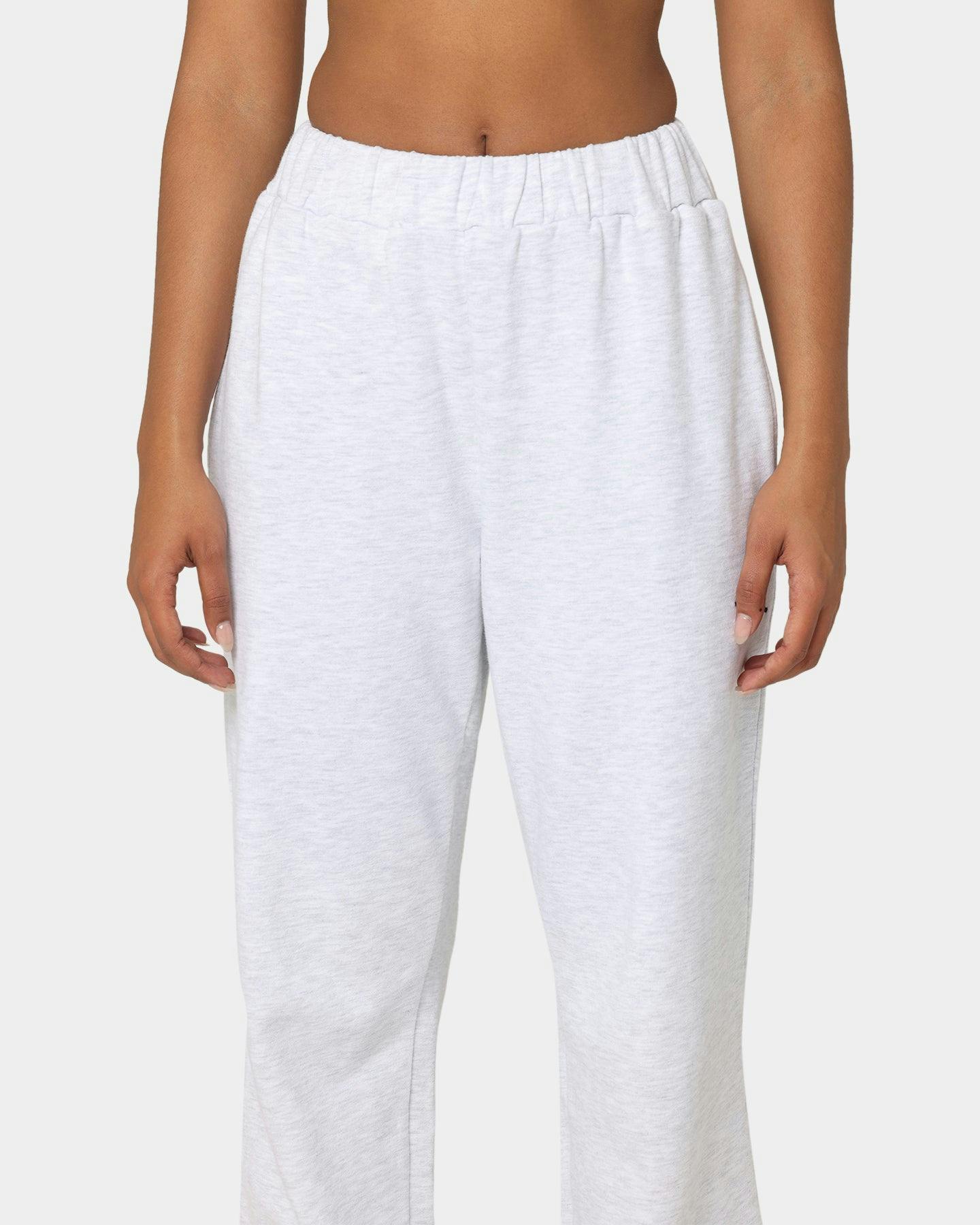 X-Girl Women's Mills Logo Track Pants Snow Marle