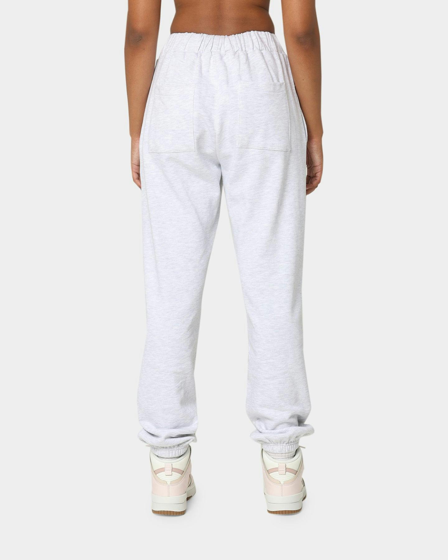 X-Girl Women's Mills Logo Track Pants Snow Marle