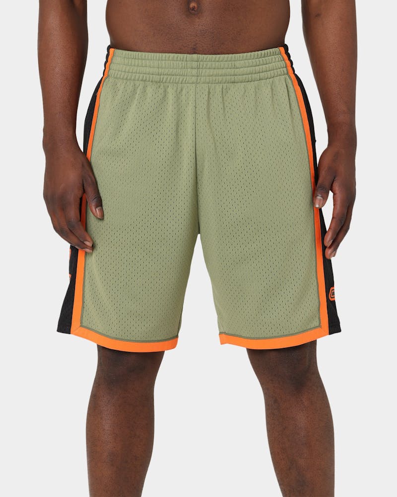 Mitchell & Ness Los Angeles Lakers Flight Swingman Shorts Olive