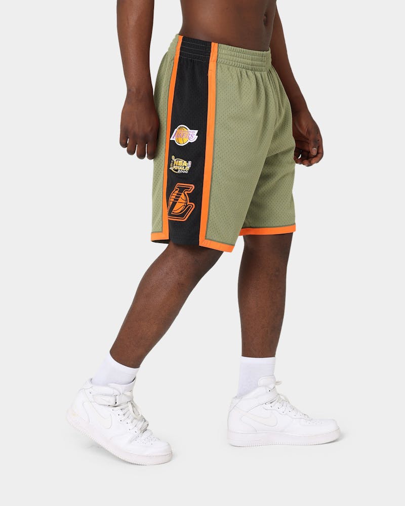 Mitchell & Ness Los Angeles Lakers Flight Swingman Shorts Olive