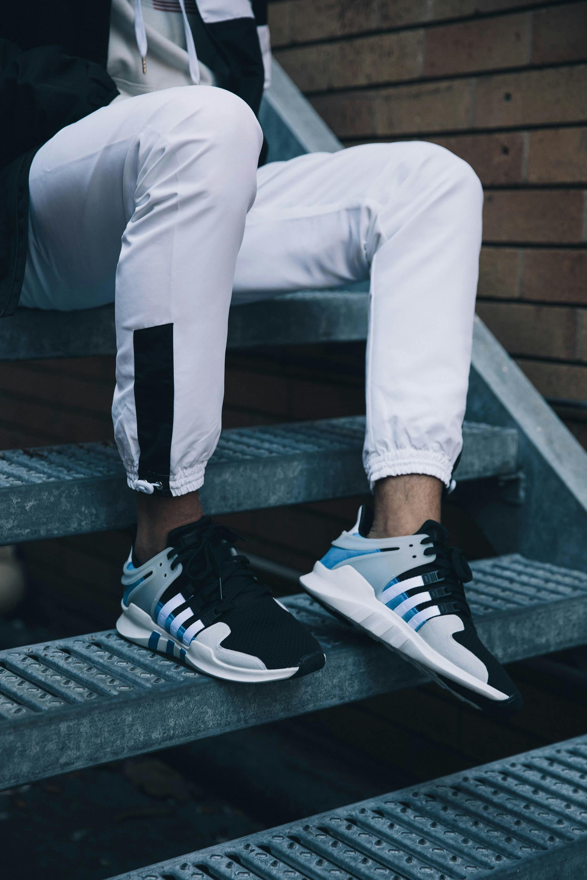 Adidas Originals Eqt Support Adv Black White Blue By95 Culture Kings Us